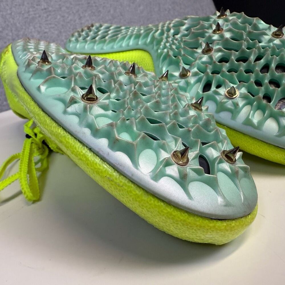 New Nike Zoom Superfly Elite 2 Track Cleats Men's Size 12.5 Green DR9923-700 - Picture 6 of 13